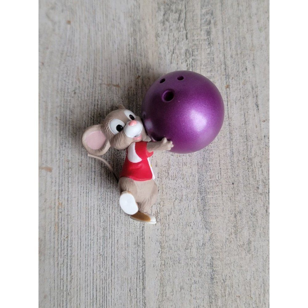 Hallmark vintage Mouse Bowl em over ornament Xmas